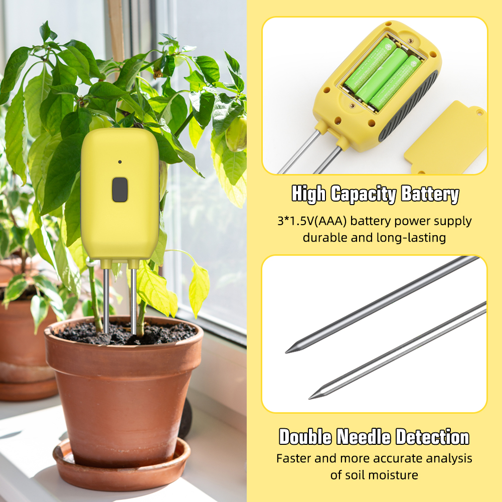 Garden Home Easy Use Portable Digital Soil PH Meter – High Sensitivity ATC 4.00 PH Calibration, 0.1 Accuracy, Fast Response, Backlit Display